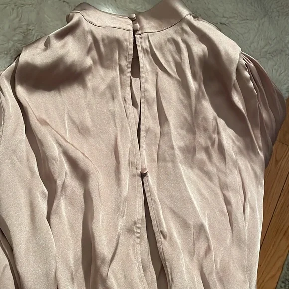 FINAL SALE ‼️NWT  ANINE BING Beige Dress MIDI /Long Sleeve - Picture 6 of 7